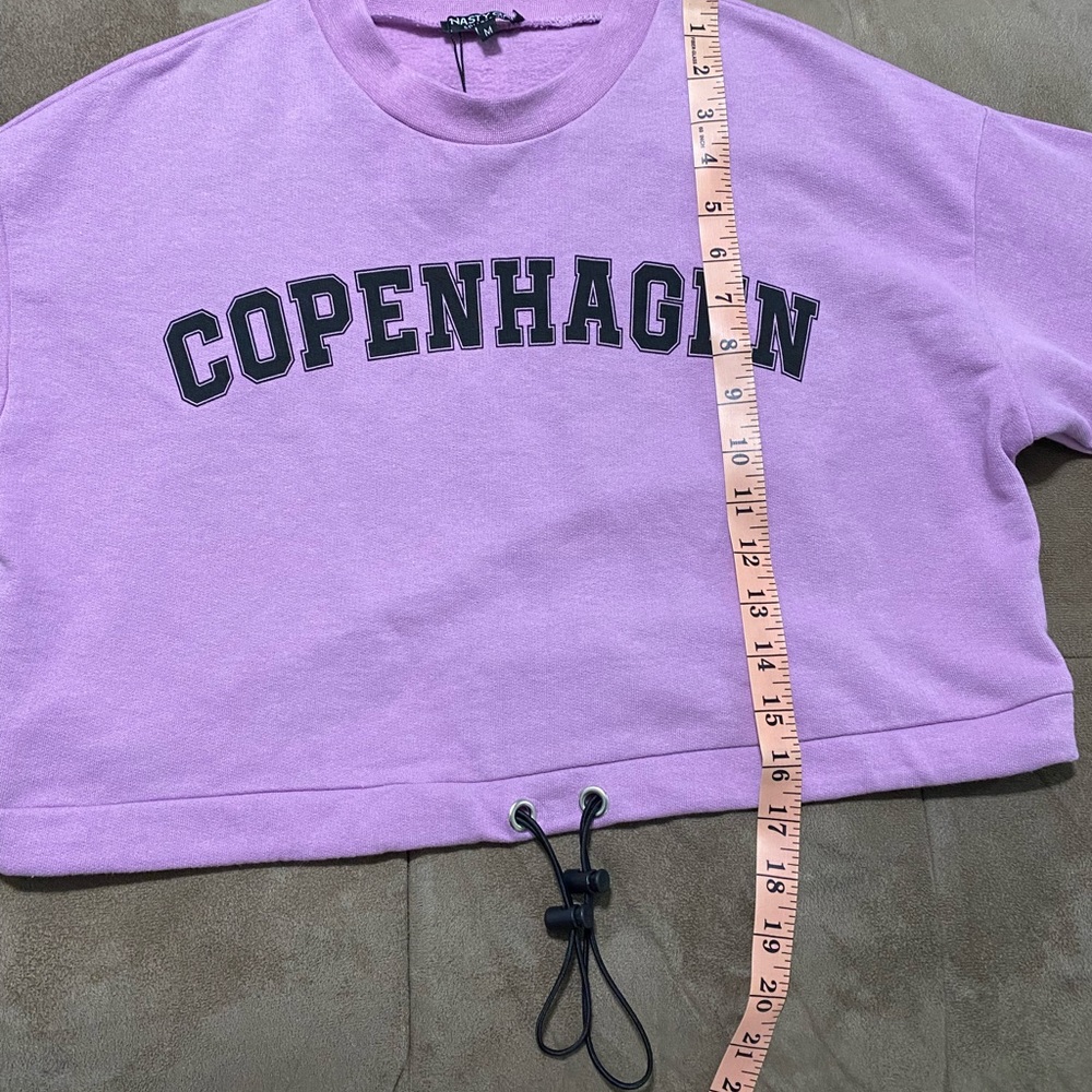 Drawstring Cropped sweat - Picture 3 of 6